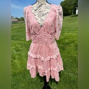 American Eagle NWTs Soft Woven Pink Floral Mini Dress